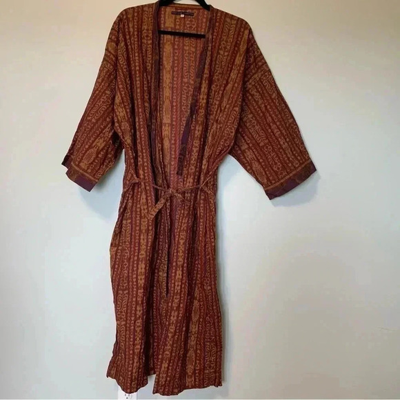 Peruvian Connection 100% pima cotton  robe with belt - Picture 1 of 7